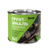Грунт-эмаль по ржавчине 3в1 зеленая глянц. УЗОР 0.8кг