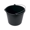 Ведро строительное мерное  12л черный/Россия ЛАКРА(0602212) 1/50